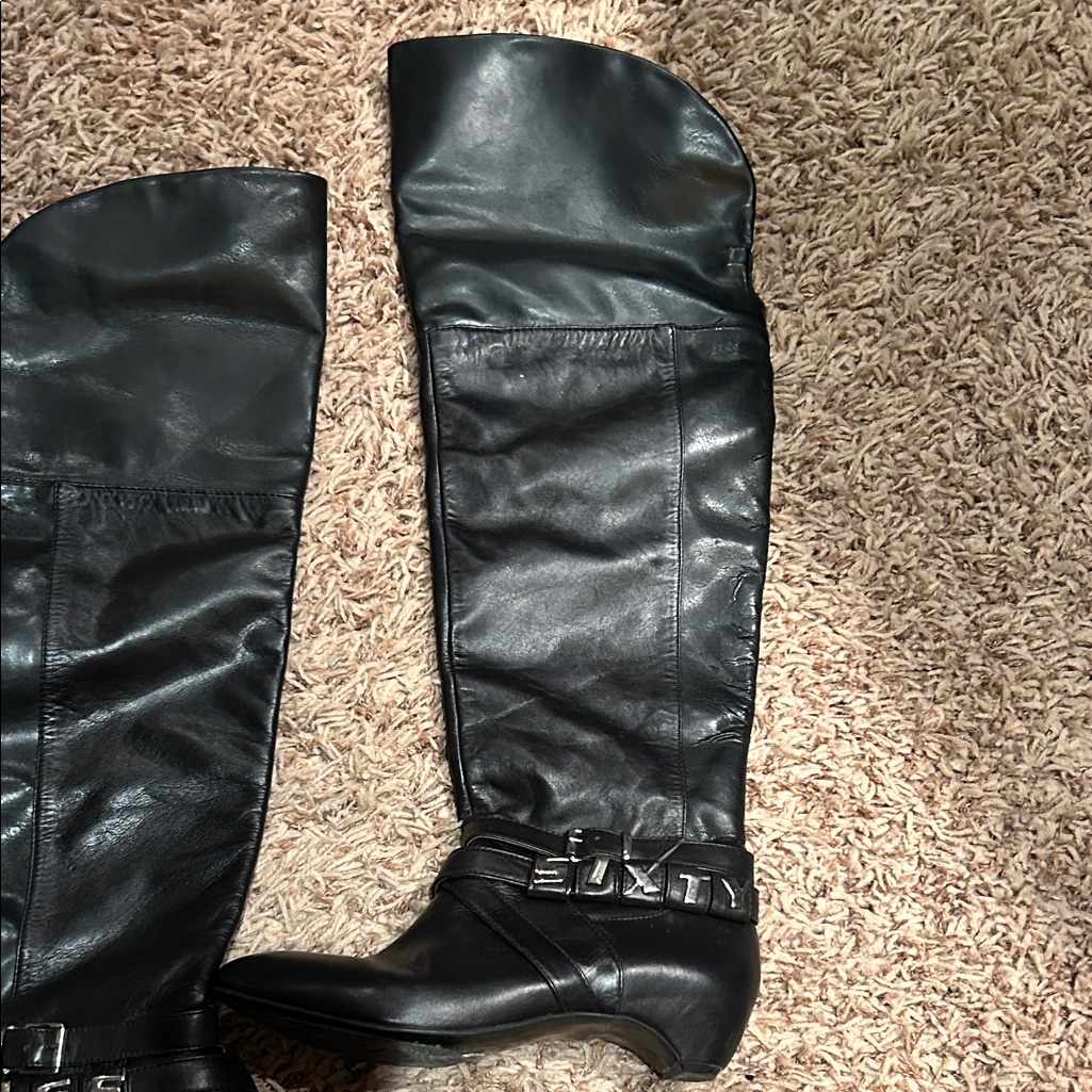 Miss Sixty Black Over The Knee Boots